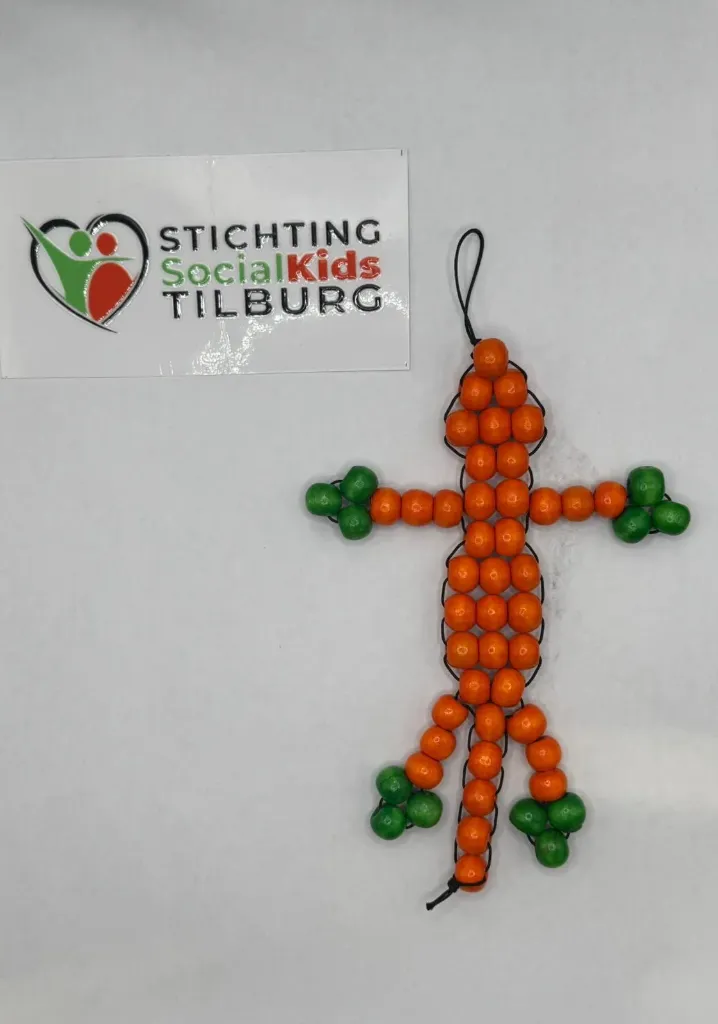 Kralen "Oranje/Groen"